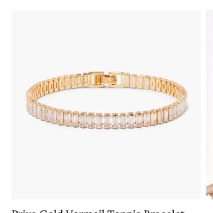 Elegant Gold Tennis Bracelet